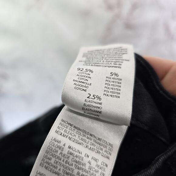 Mother Jeans Womens 26 Black Skinny Looker Ankle Fray Guilty As Sin High Rise - Picture 11 of 15